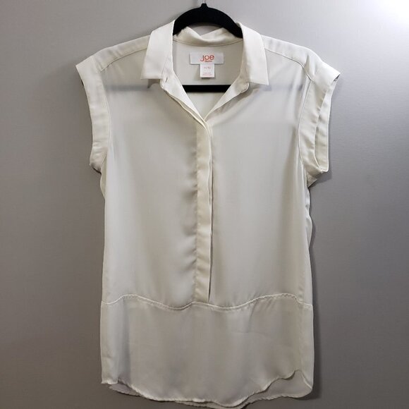 Joe Fresh * Ivory Sleeveless Popover Tank * Sz XS - Picture 2 of 10